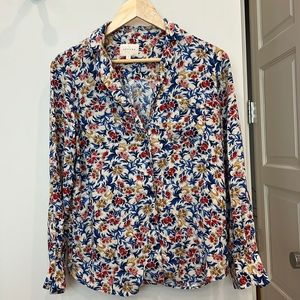 Sezane floral button down